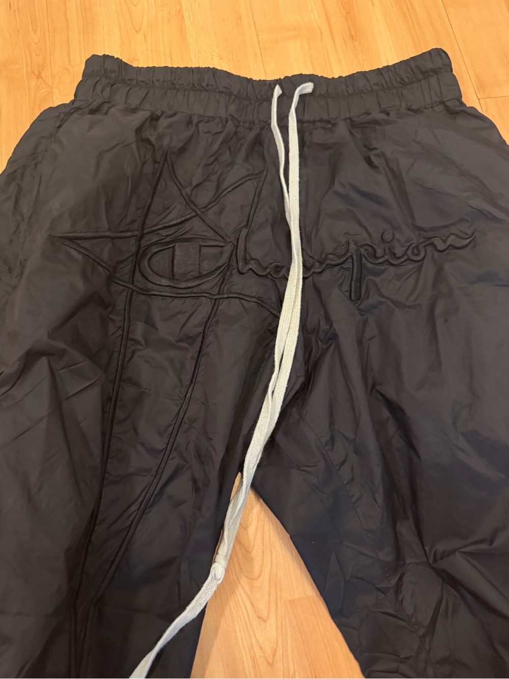 Rick Owens  Black Drawstring Track Pants